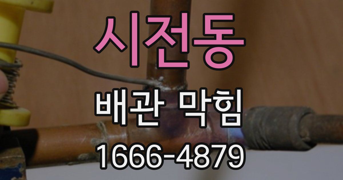시전동 배관 막힘