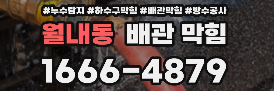 월내동 배관 막힘