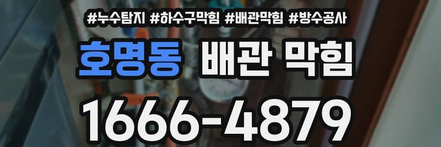 호명동 배관 막힘