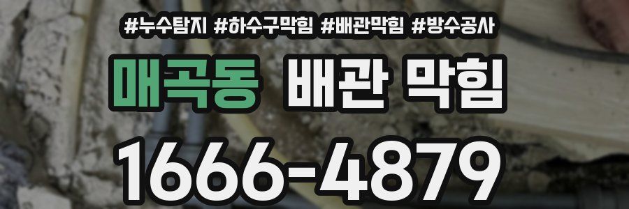 매곡동 배관 막힘