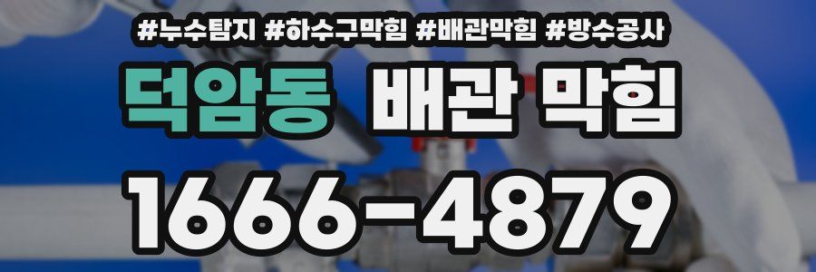 덕암동 배관 막힘