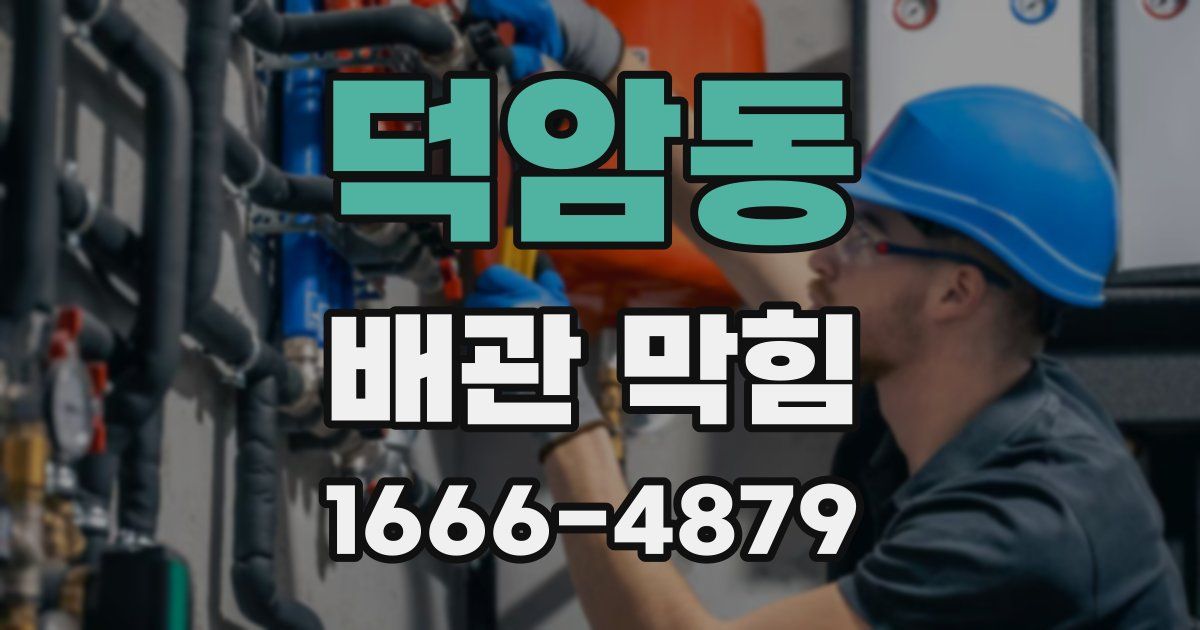 덕암동 배관 막힘