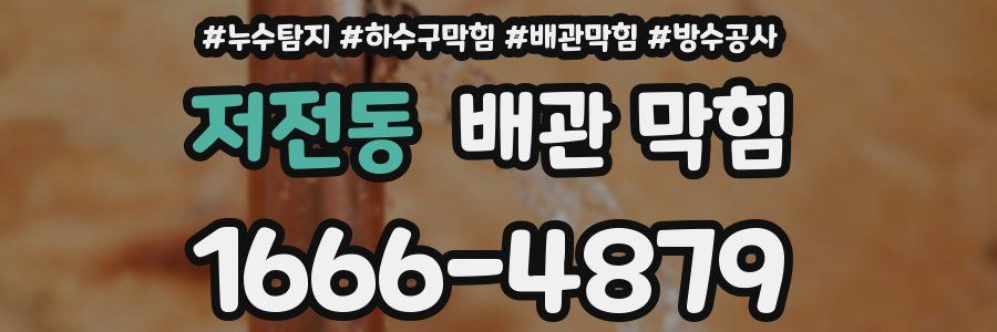 저전동 배관 막힘
