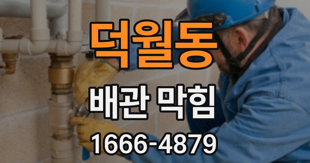덕월동 배관 막힘