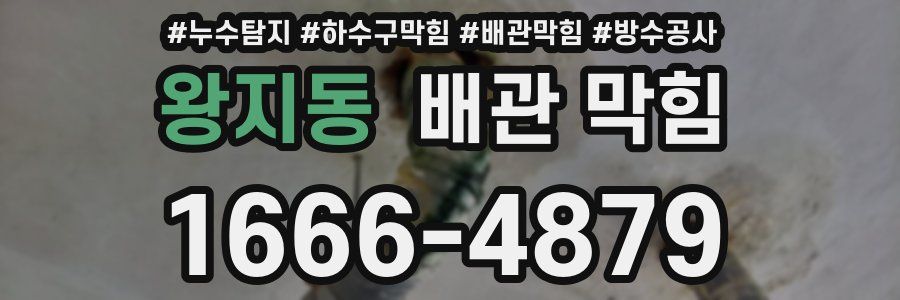 왕지동 배관 막힘