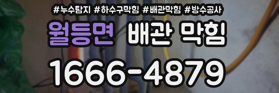 월등면 배관 막힘