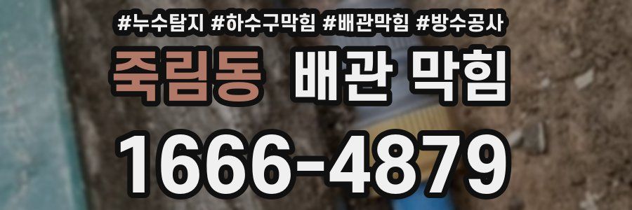 죽림동 배관 막힘