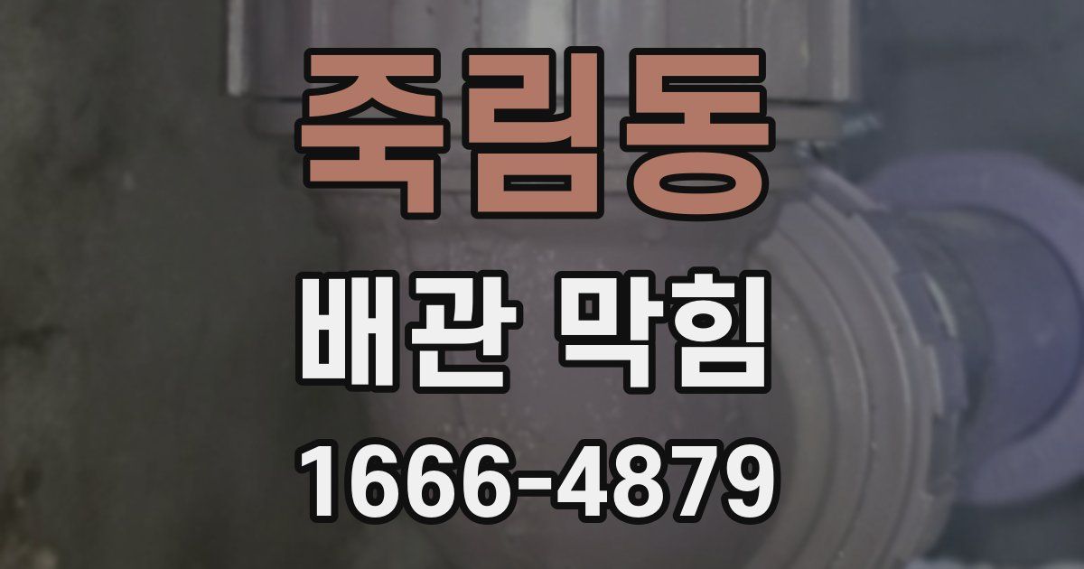 죽림동 배관 막힘