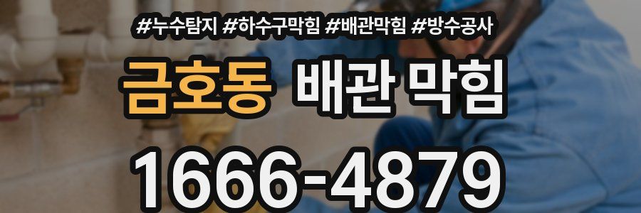 금호동 배관 막힘