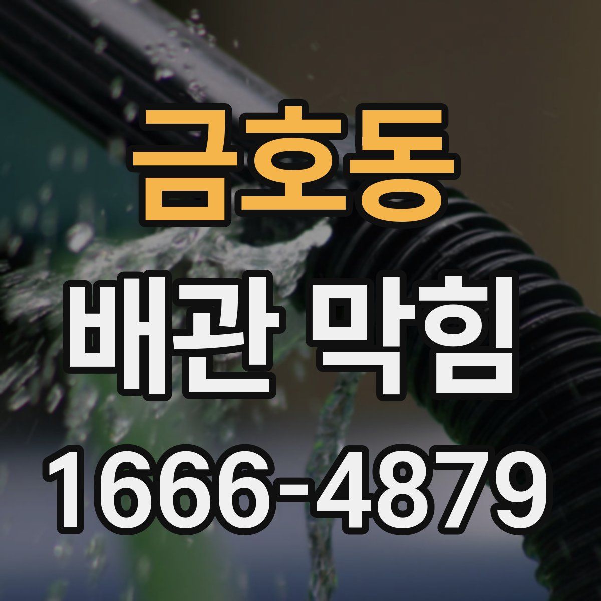 금호동 배관 막힘