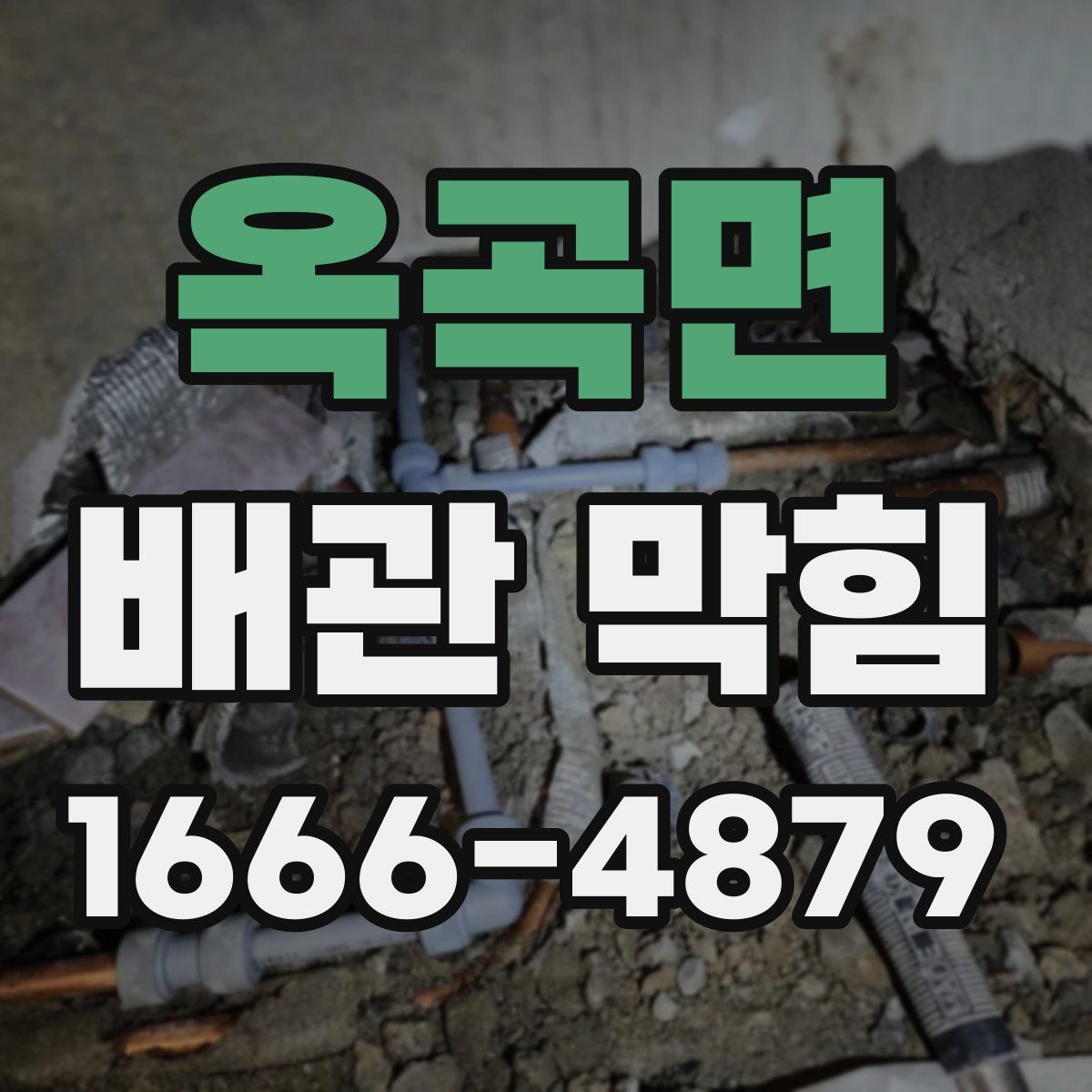 옥곡면 배관 막힘