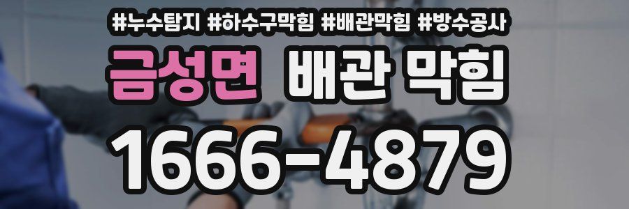 금성면 배관 막힘