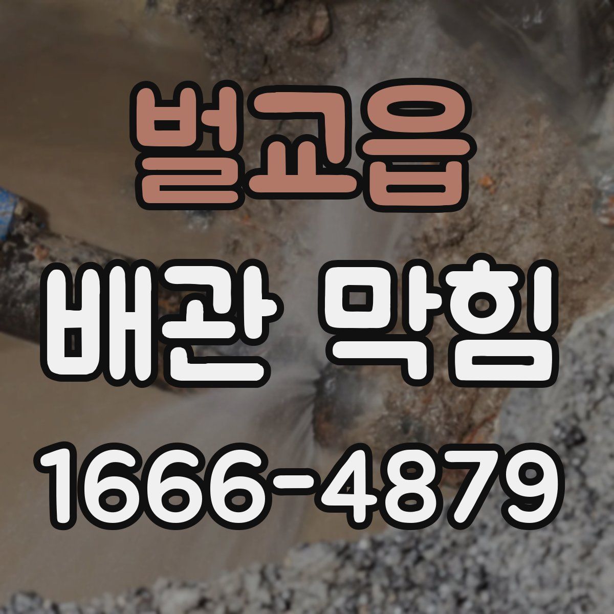 벌교읍 배관 막힘