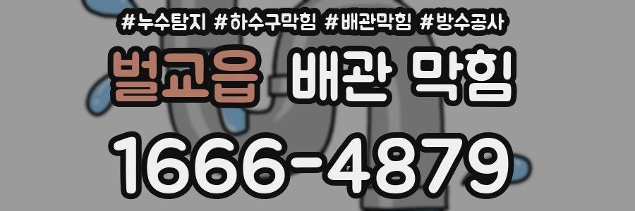 벌교읍 배관 막힘