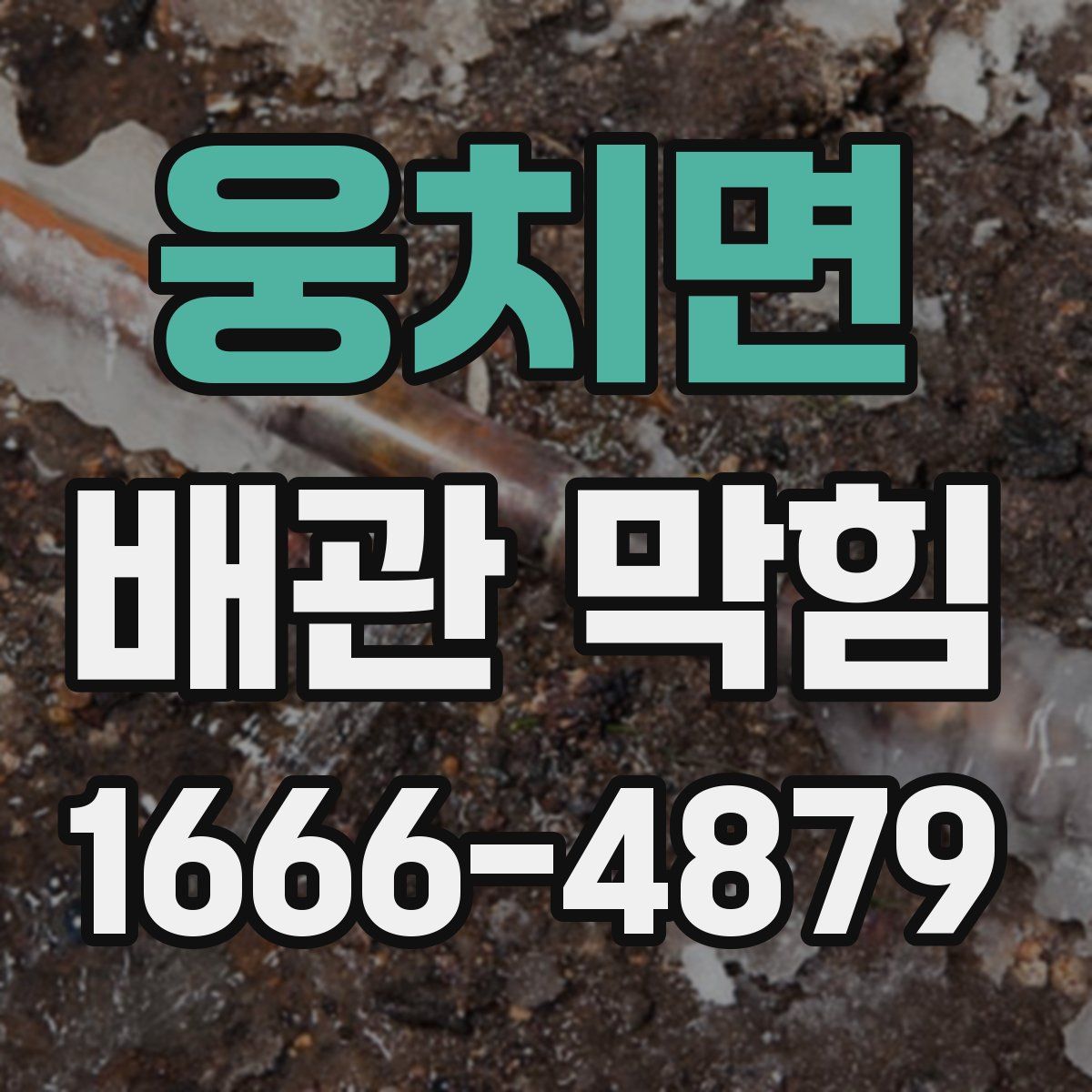 웅치면 배관 막힘