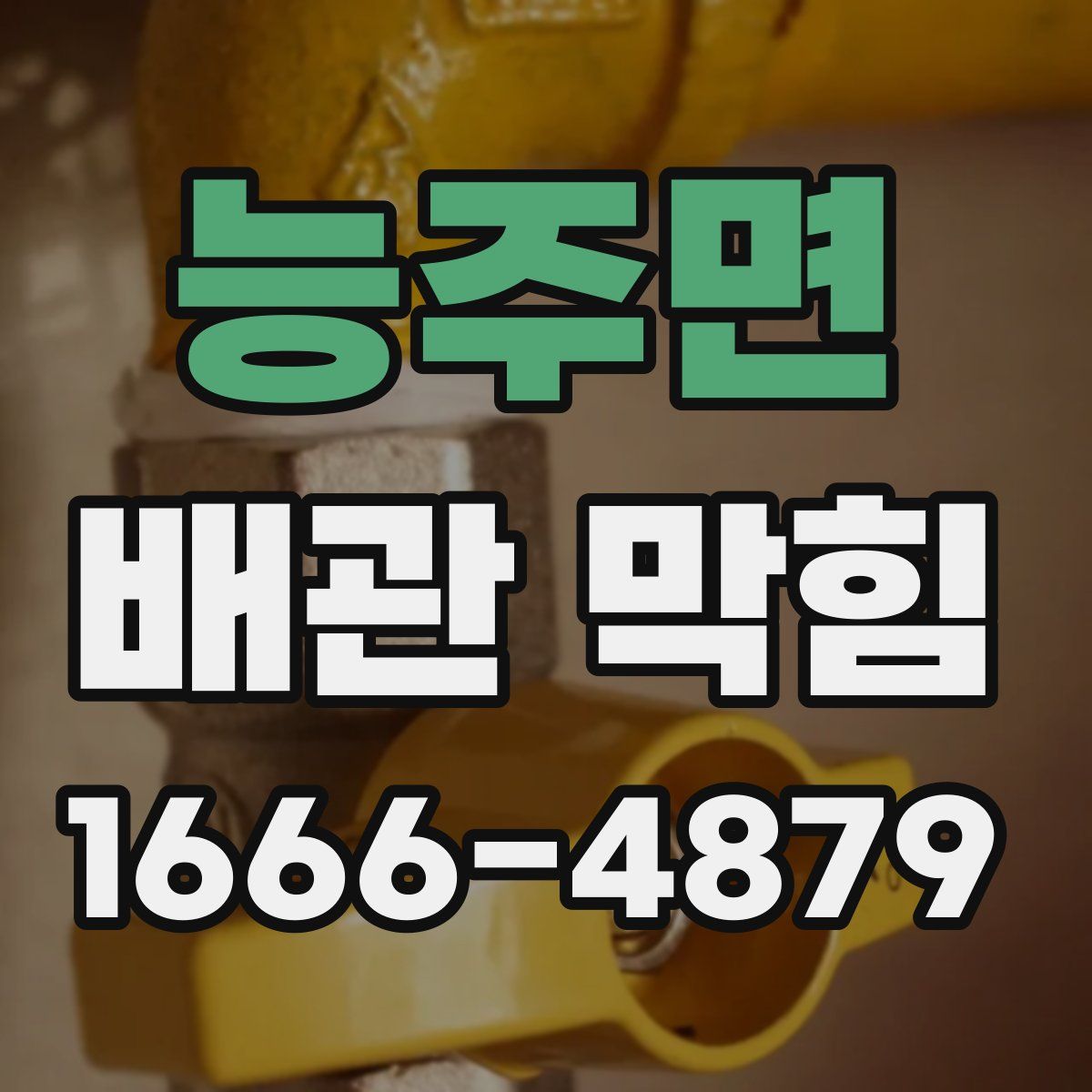 능주면 배관 막힘
