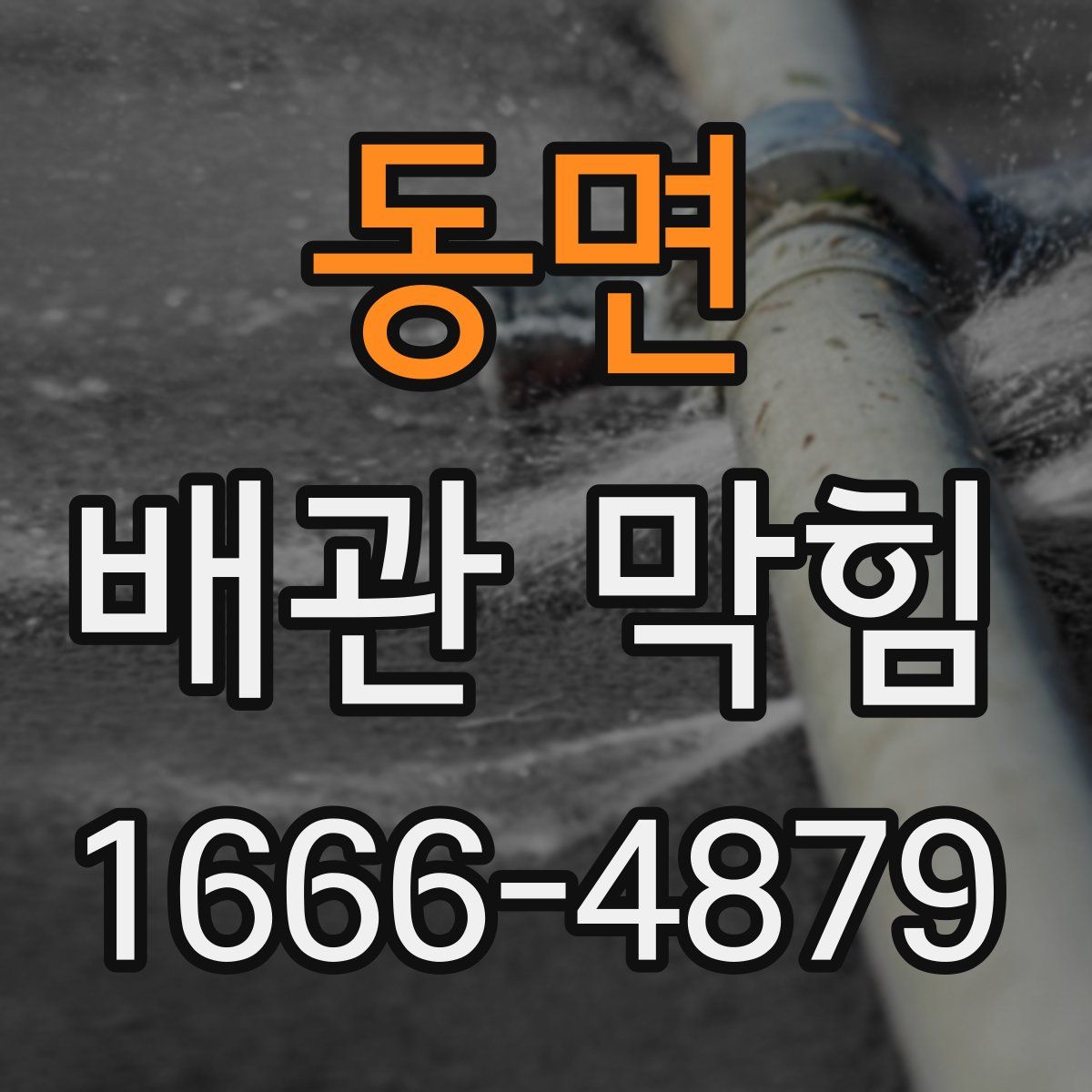 동면 배관 막힘