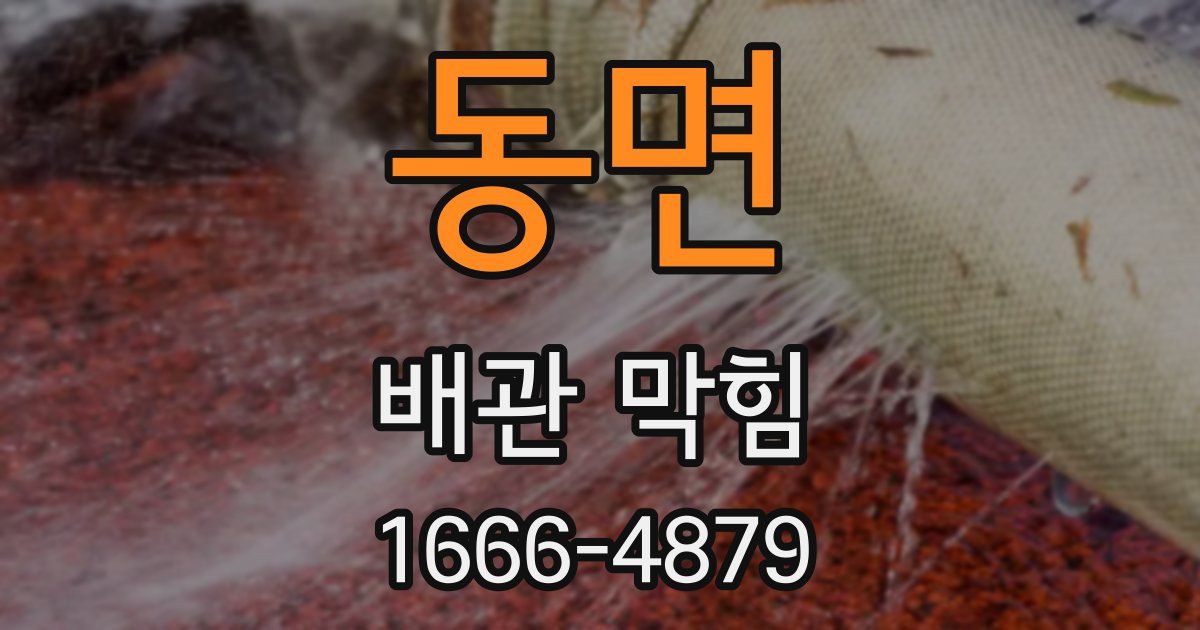 동면 배관 막힘