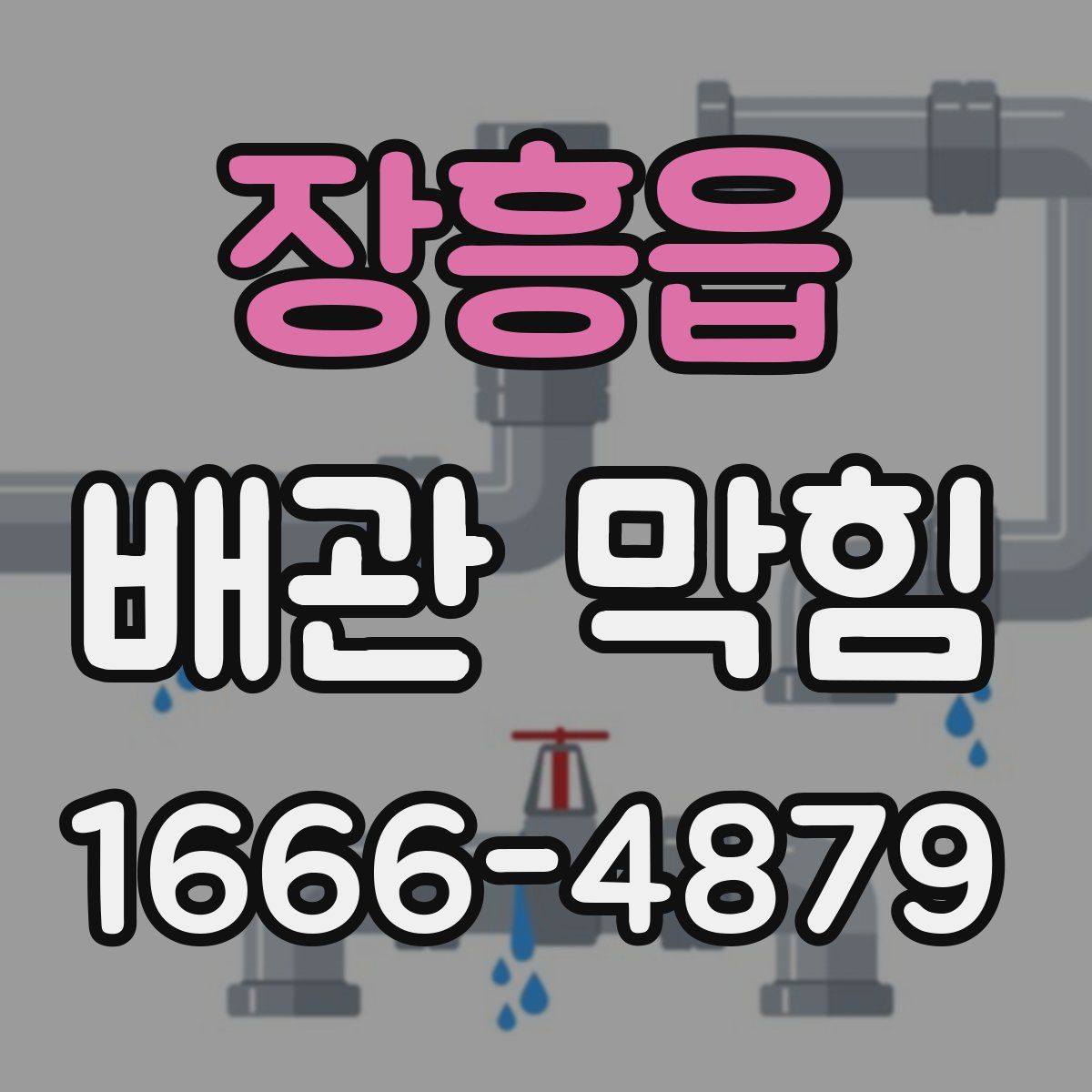장흥읍 배관 막힘
