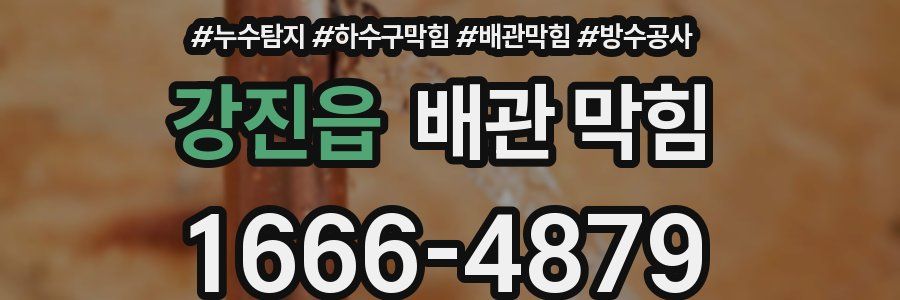 강진읍 배관 막힘