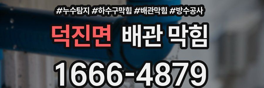 덕진면 배관 막힘