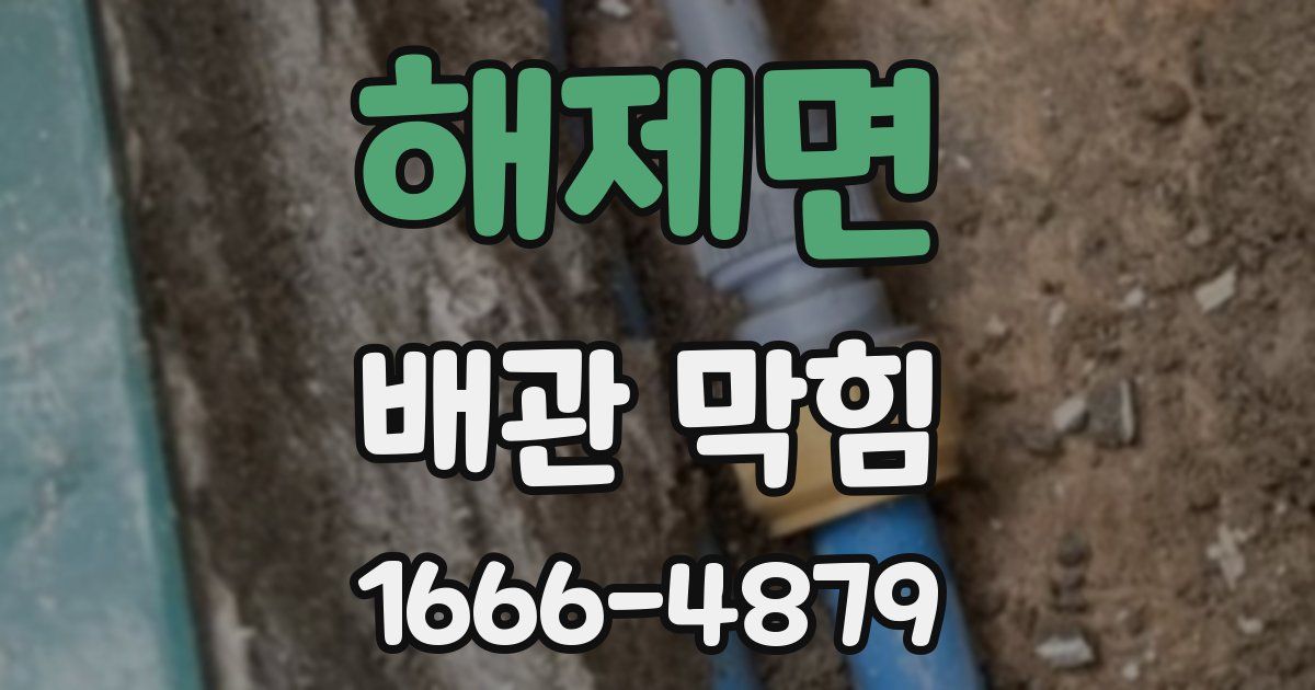 해제면 배관 막힘