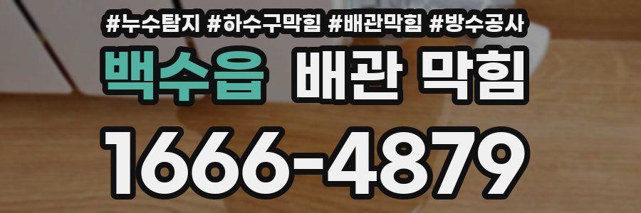백수읍 배관 막힘