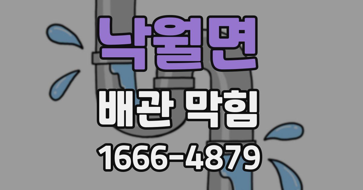 낙월면 배관 막힘