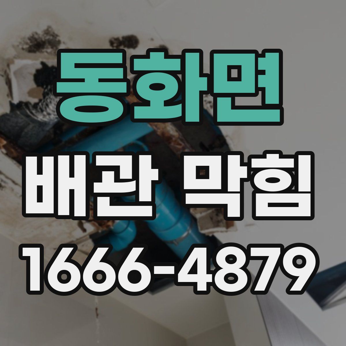 동화면 배관 막힘