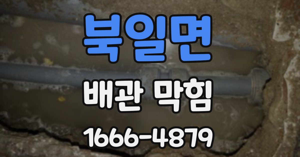 북일면 배관 막힘