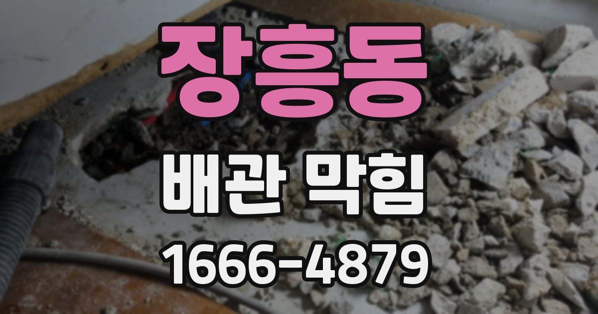 장흥동 배관 막힘