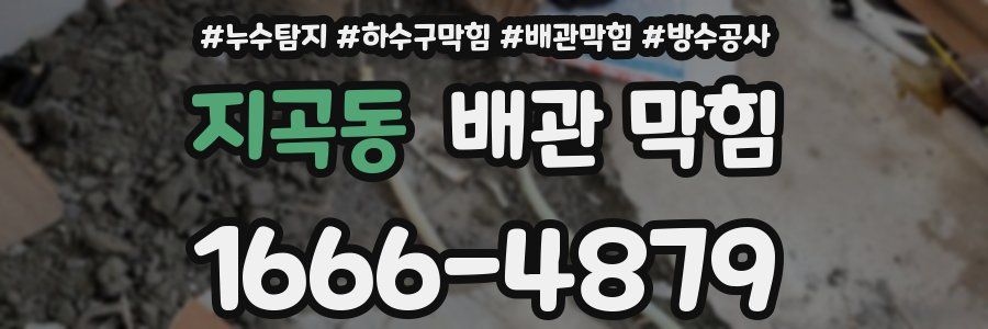 지곡동 배관 막힘