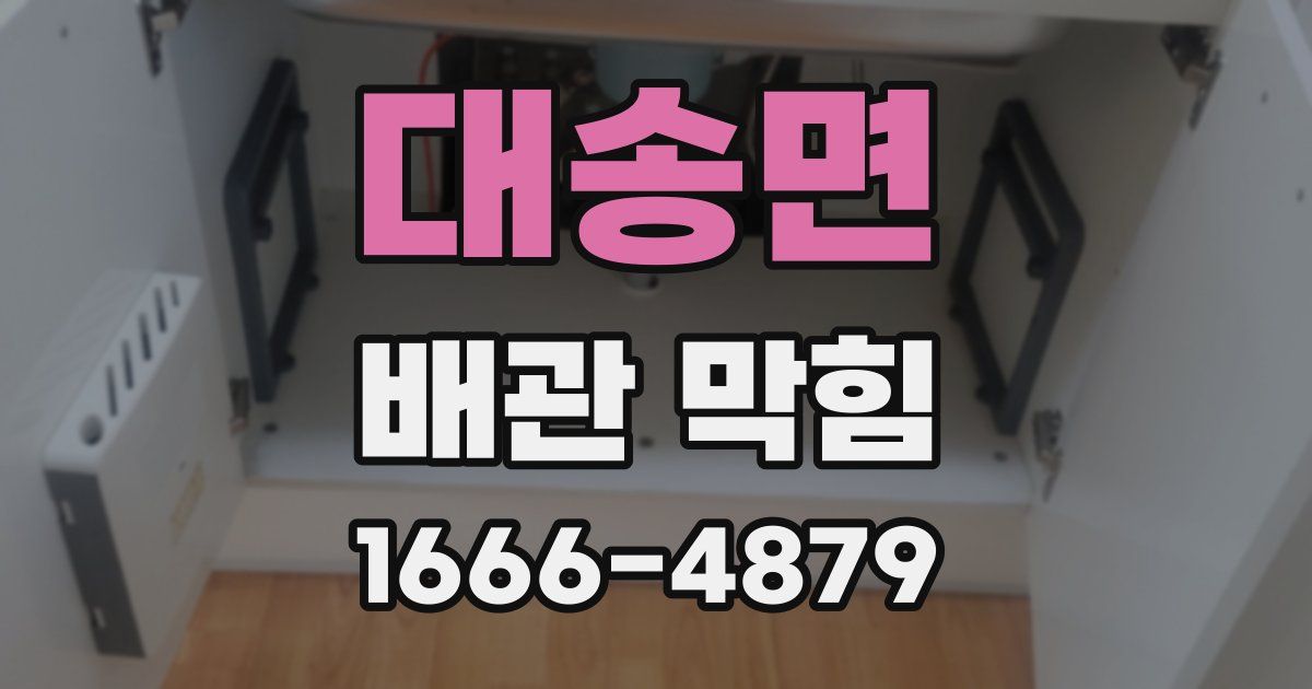 대송면 배관 막힘