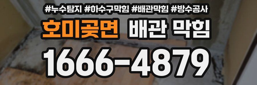 호미곶면 배관 막힘