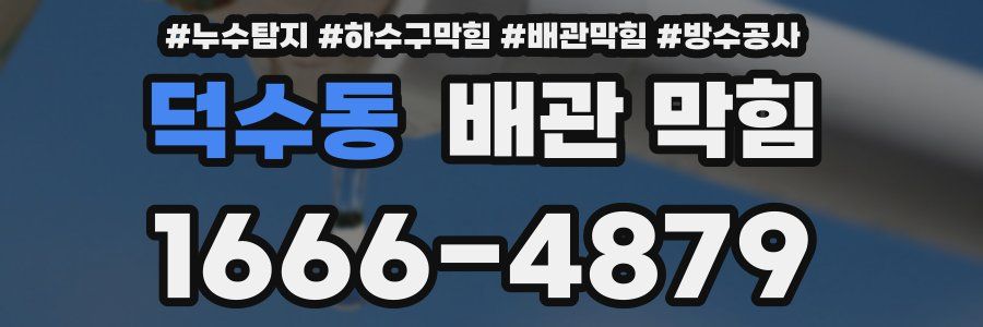 덕수동 배관 막힘