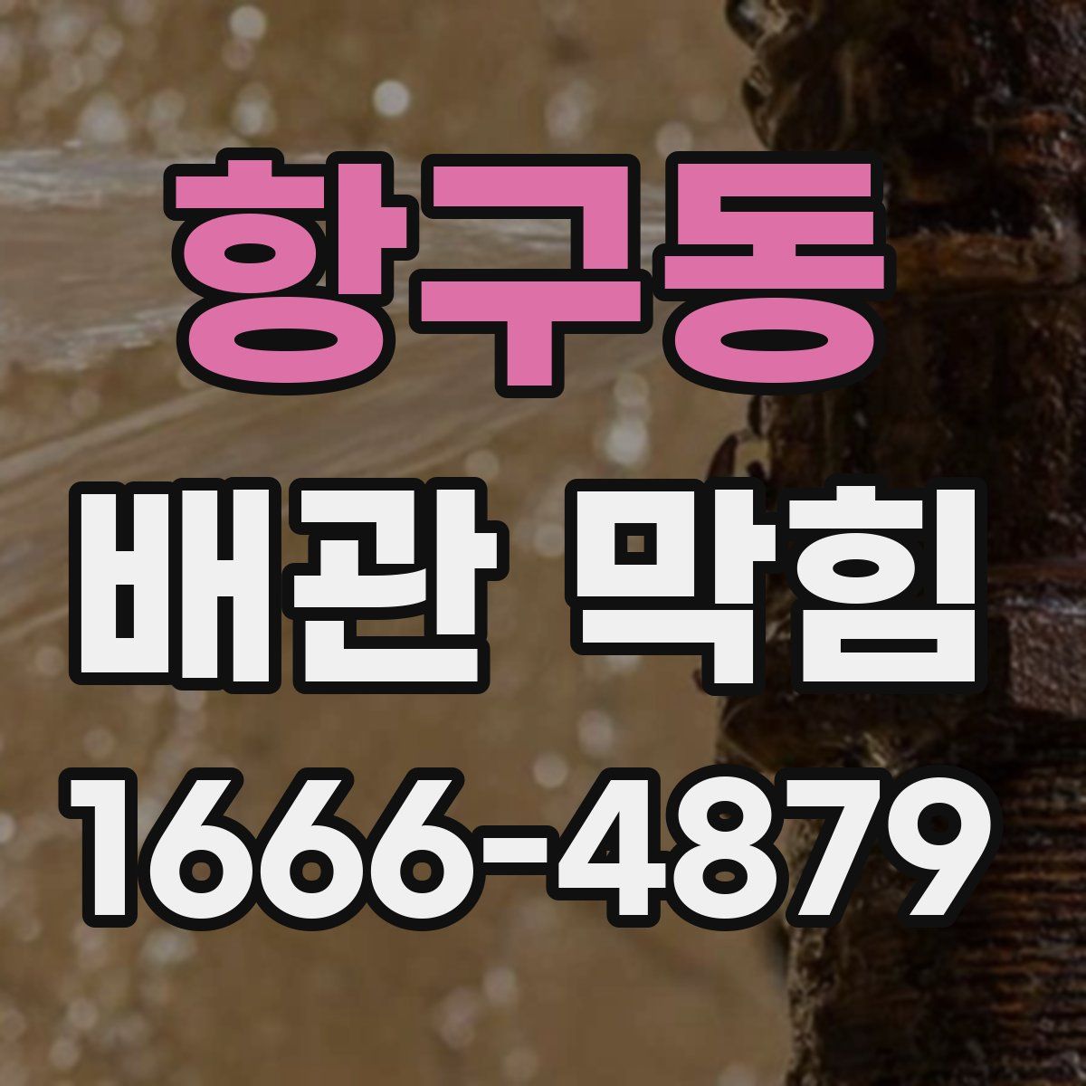항구동 배관 막힘