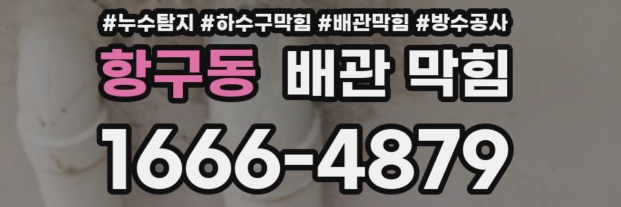 항구동 배관 막힘