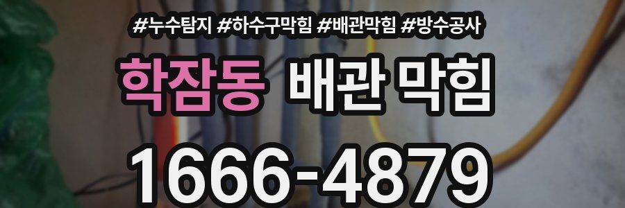 학잠동 배관 막힘