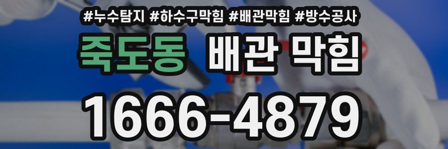 죽도동 배관 막힘