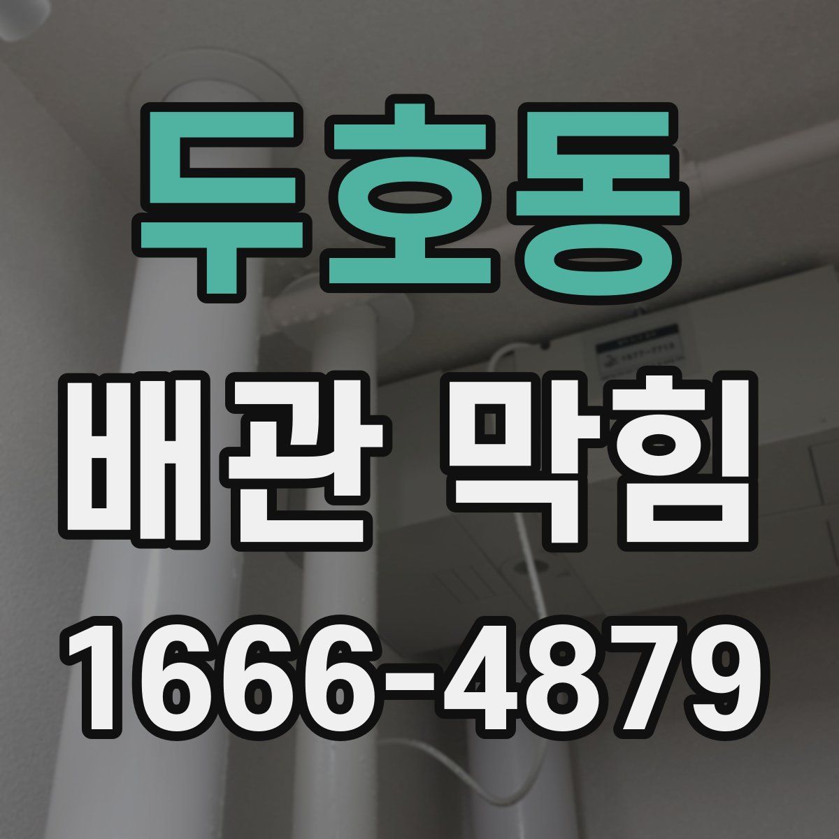두호동 배관 막힘