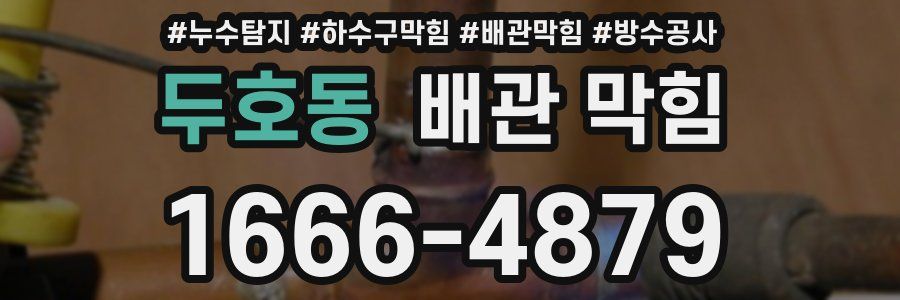 두호동 배관 막힘