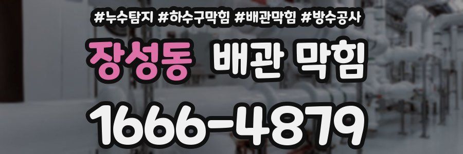 장성동 배관 막힘