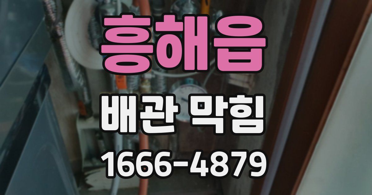 흥해읍 배관 막힘