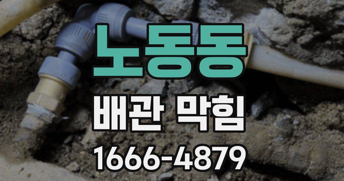 노동동 배관 막힘