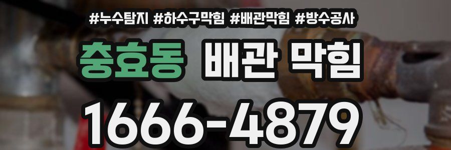 충효동 배관 막힘