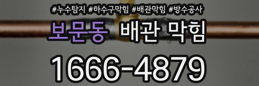 보문동 배관 막힘