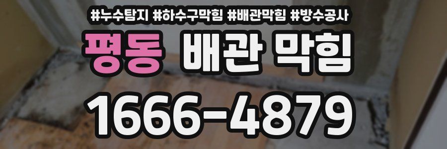 평동 배관 막힘