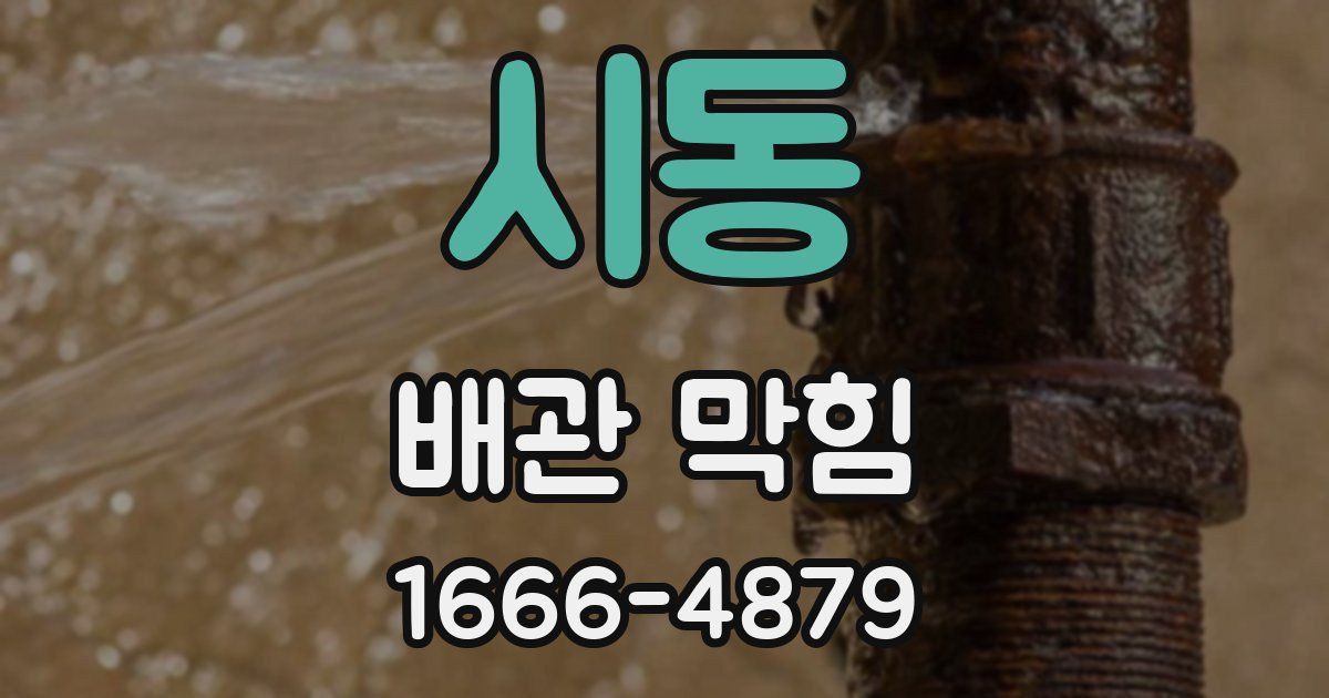 시동 배관 막힘