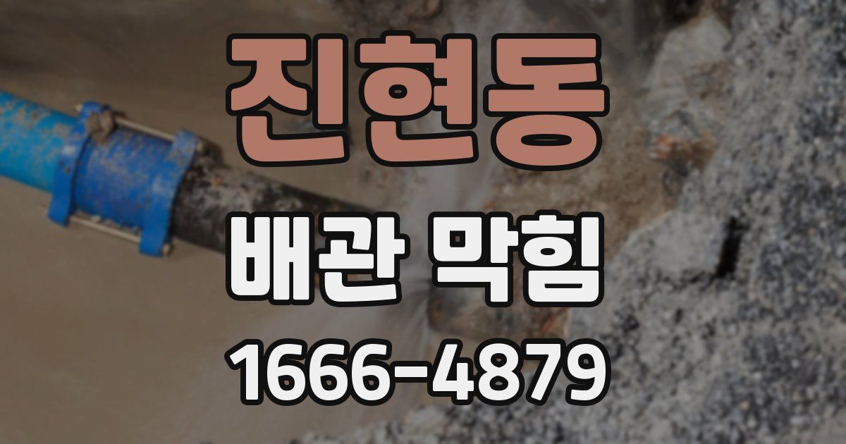 진현동 배관 막힘