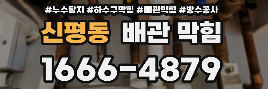 신평동 배관 막힘